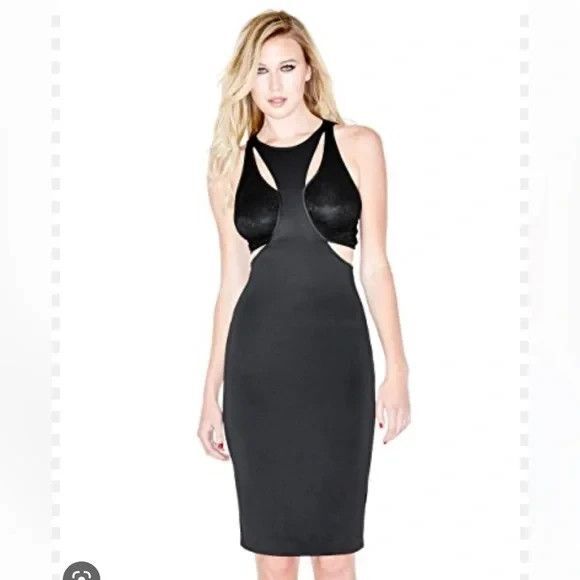 Marciano Dresses & Skirts - Marciano Women's Lorina Cutout Scuba & Knit Lace Bodice Cocktail LBD Small